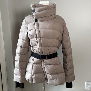 Michael Michael Kors Premium Down Blend Asymmetrical Belted Puffer Jacket